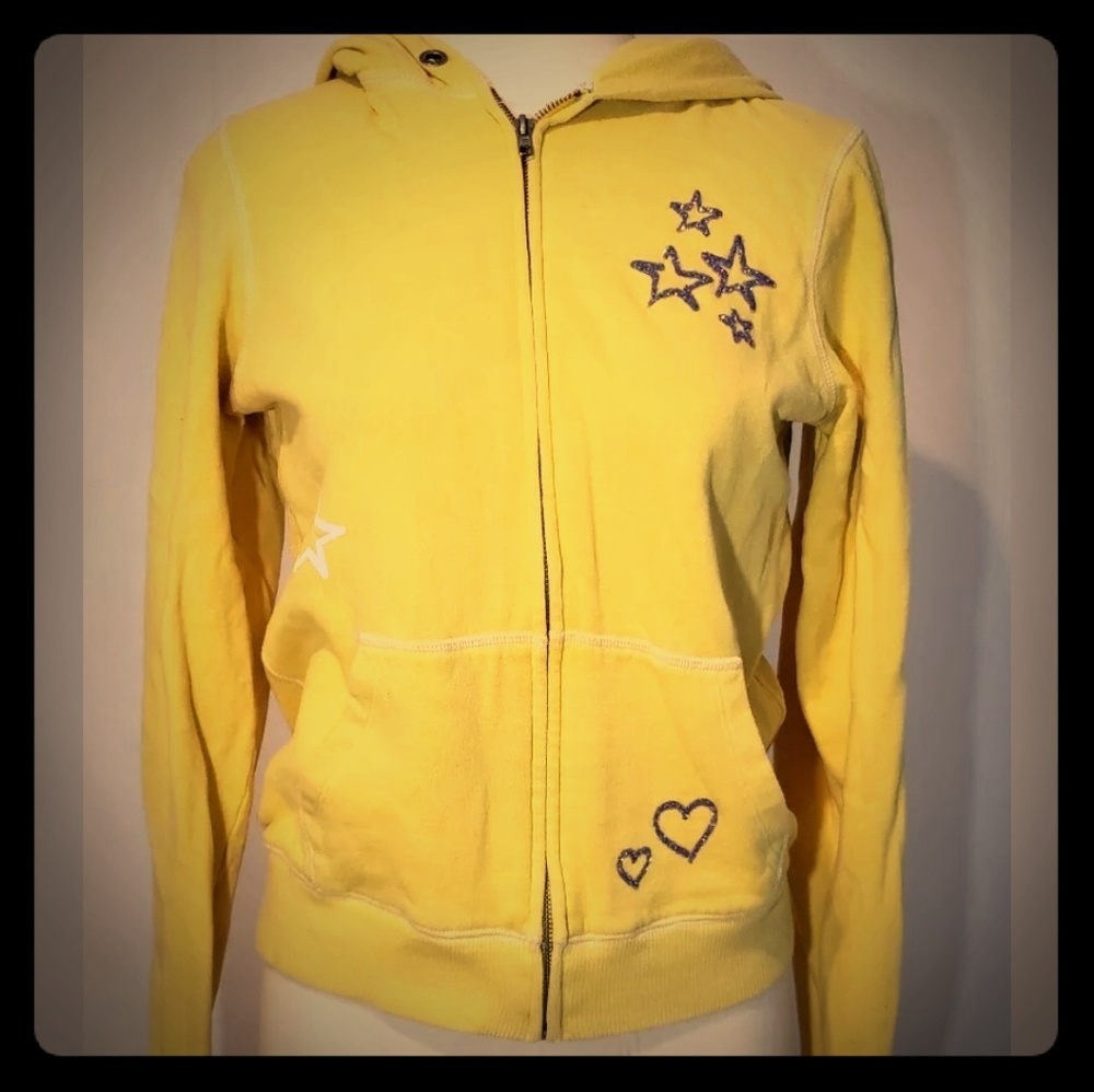 PINK Victorias Secret Hoodie Zip Up Bling Rhinesto